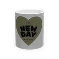 Grey Heart Mug
