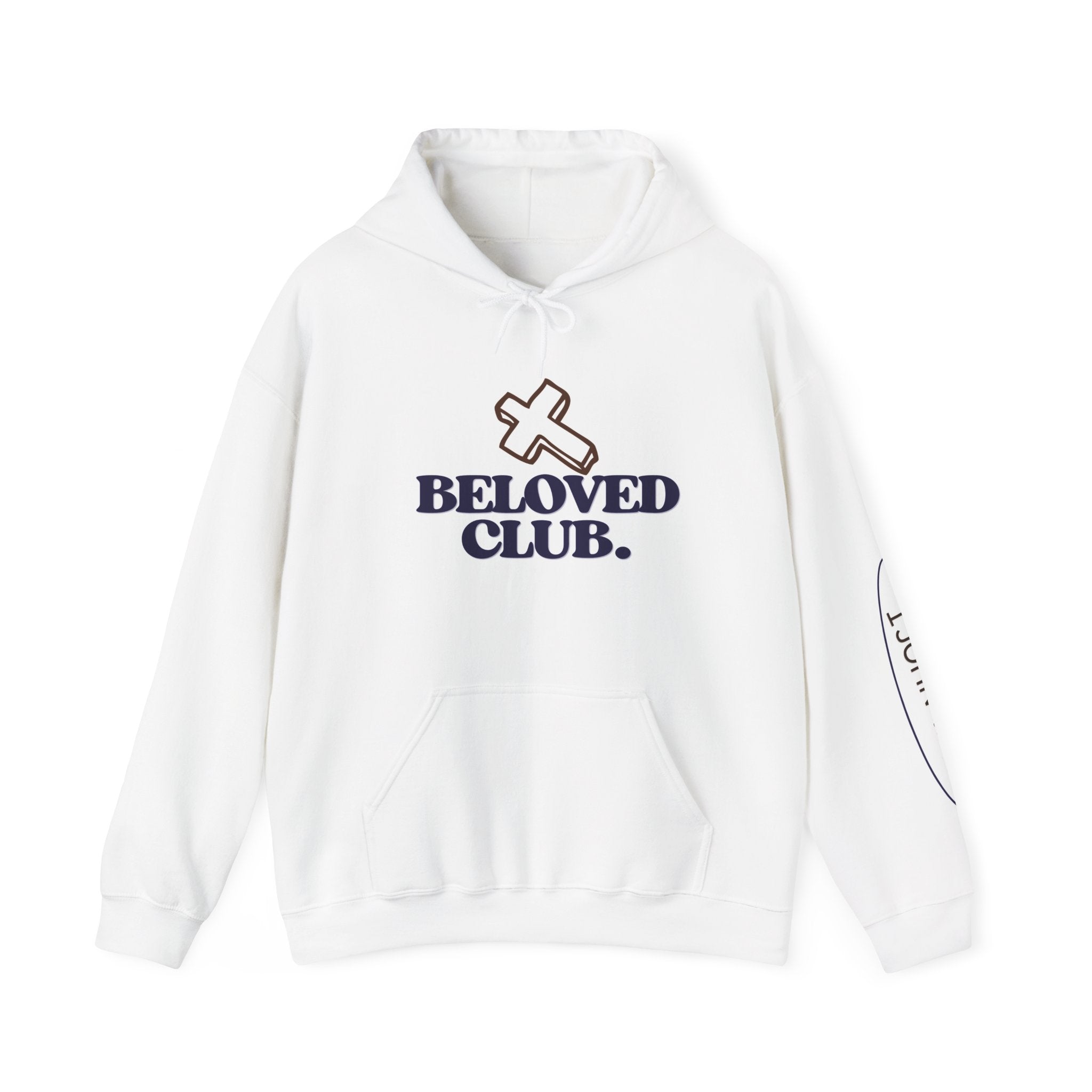 Beloved Club Hoodie – 1 John 4:10 Christian Faith Pullover
