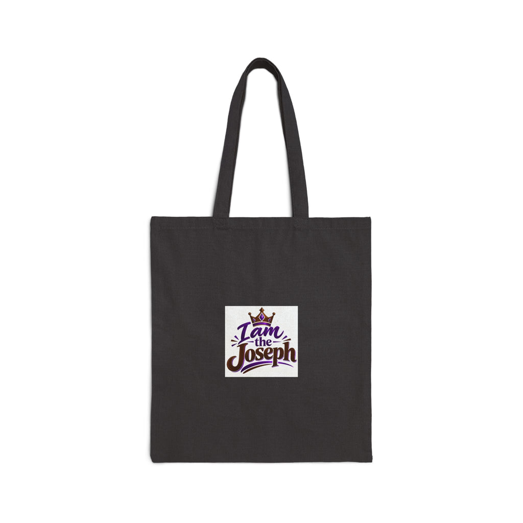 I Am the Joseph Cotton Canvas Tote — Religious Faith Scripture Grocery Bag