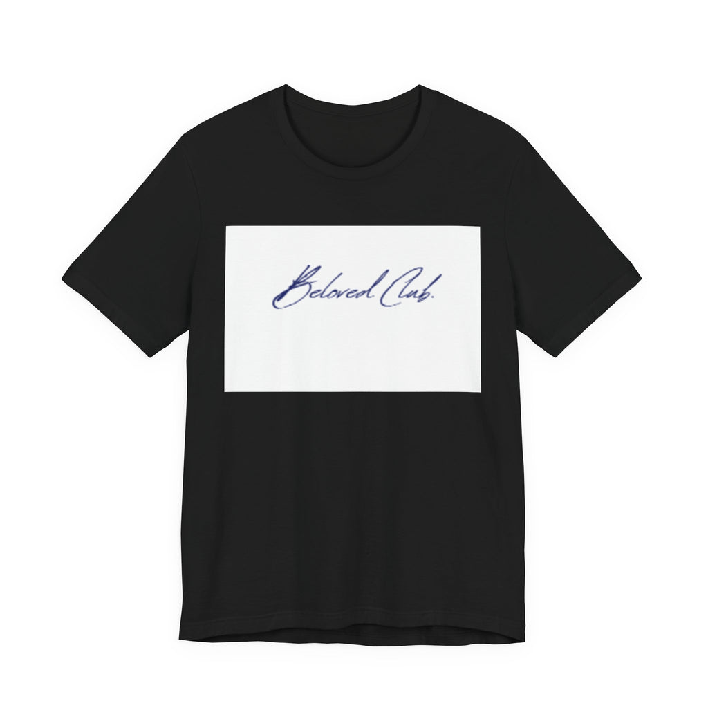 Beloved Club Script Tee — Minimalist Casual T-Shirt