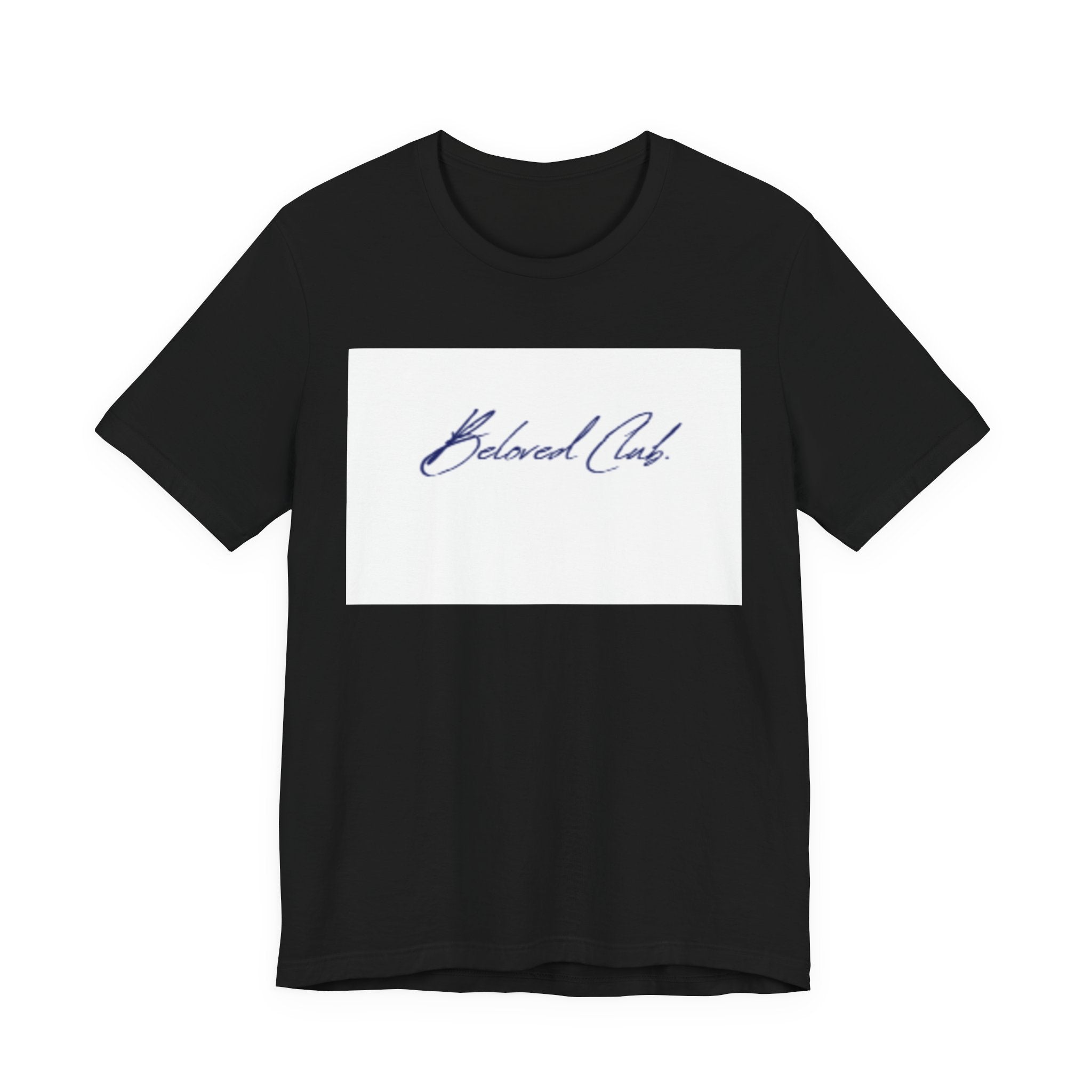Beloved Club Script Tee — Minimalist Casual T-Shirt