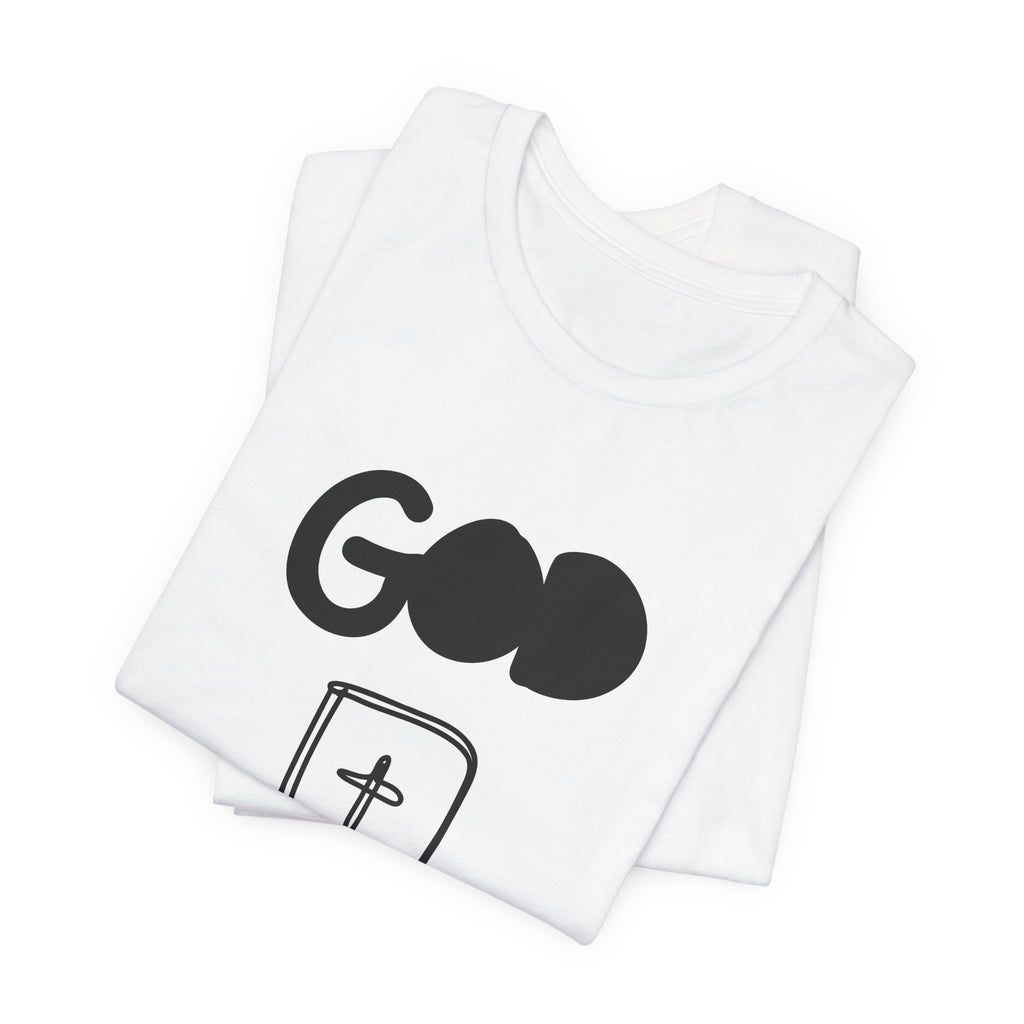 God First Tee — Inspirational Christian Shirt with Bible Cross Graphic
