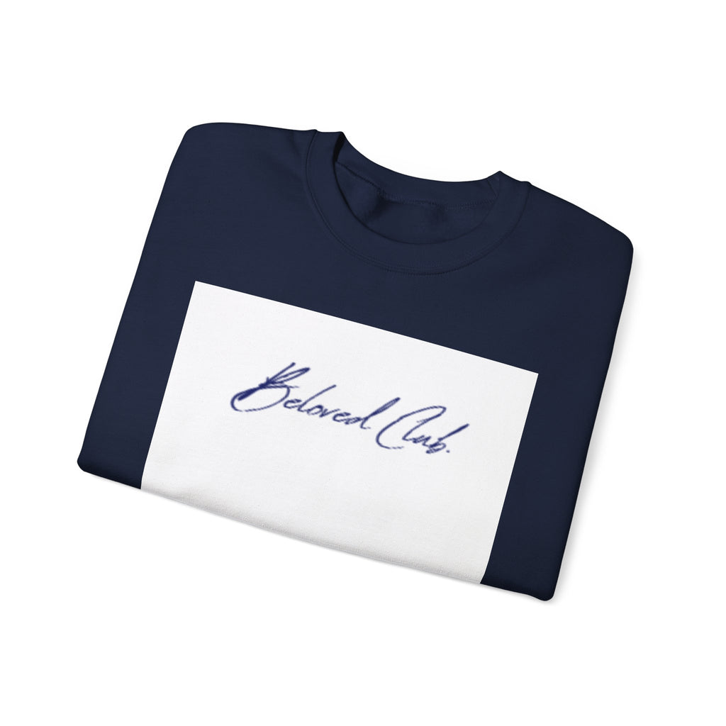 Crewneck Sweatshirt - 'Beloved Child' Script Logo Minimalist Pullover