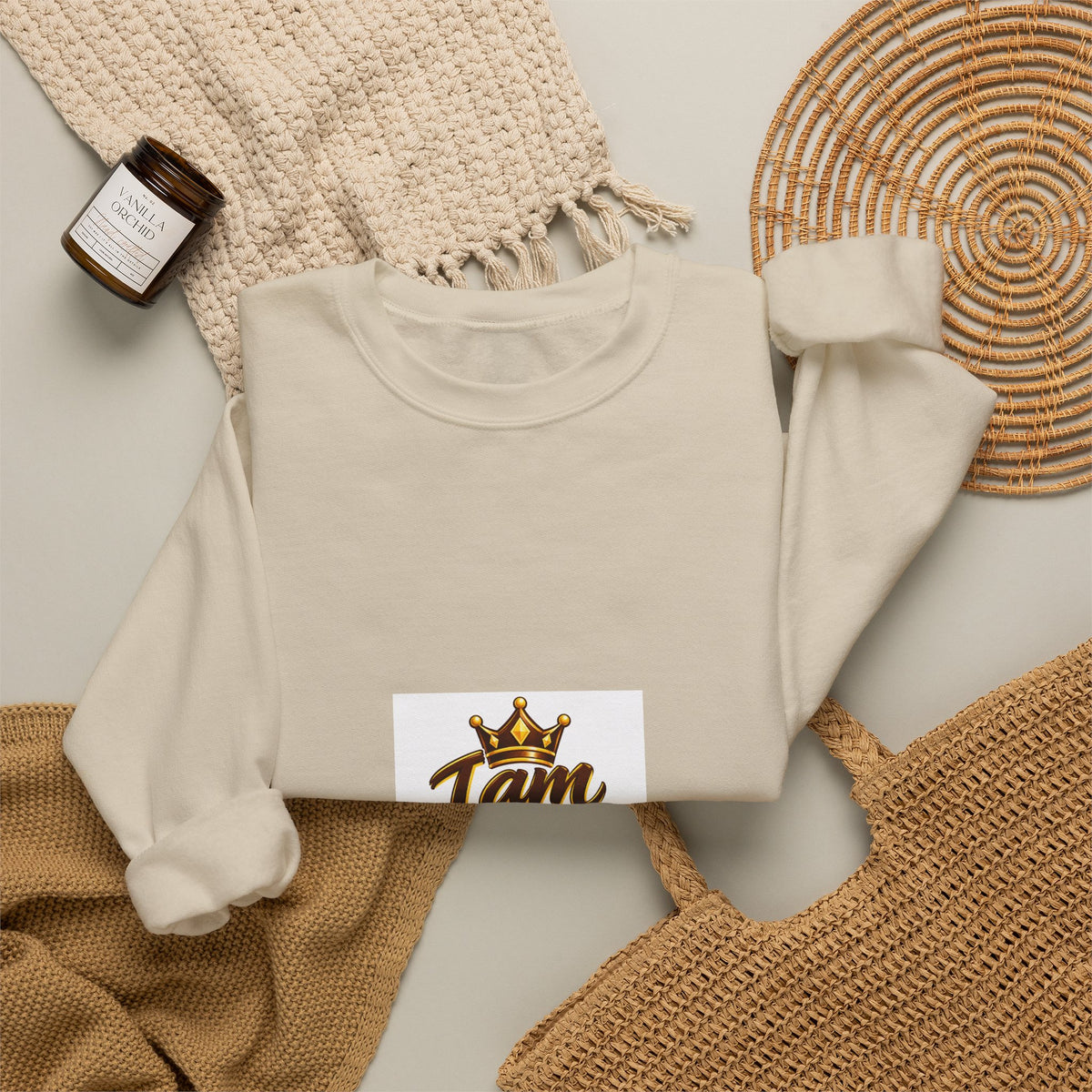 I Am the Joseph Crewneck Sweatshirt — King Crown Graphic Pullover