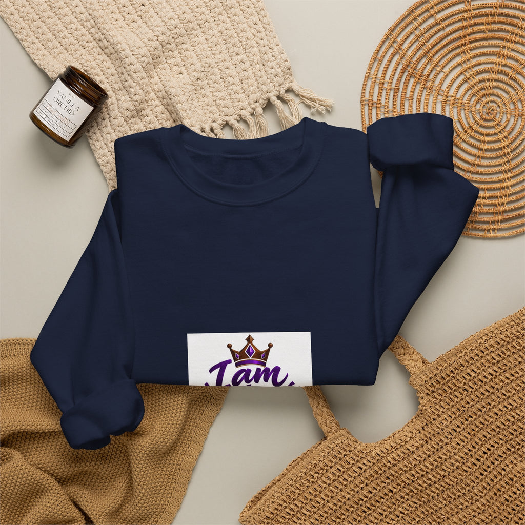I Am the Joseph Crewneck Sweatshirt — King Crown Inspirational Graphic Sweatshirt