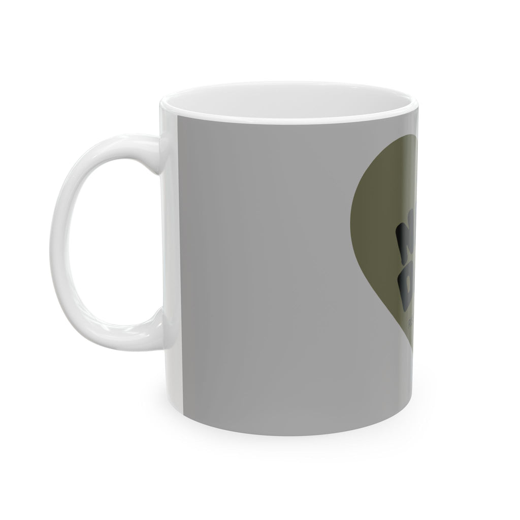 Grey Heart Mug