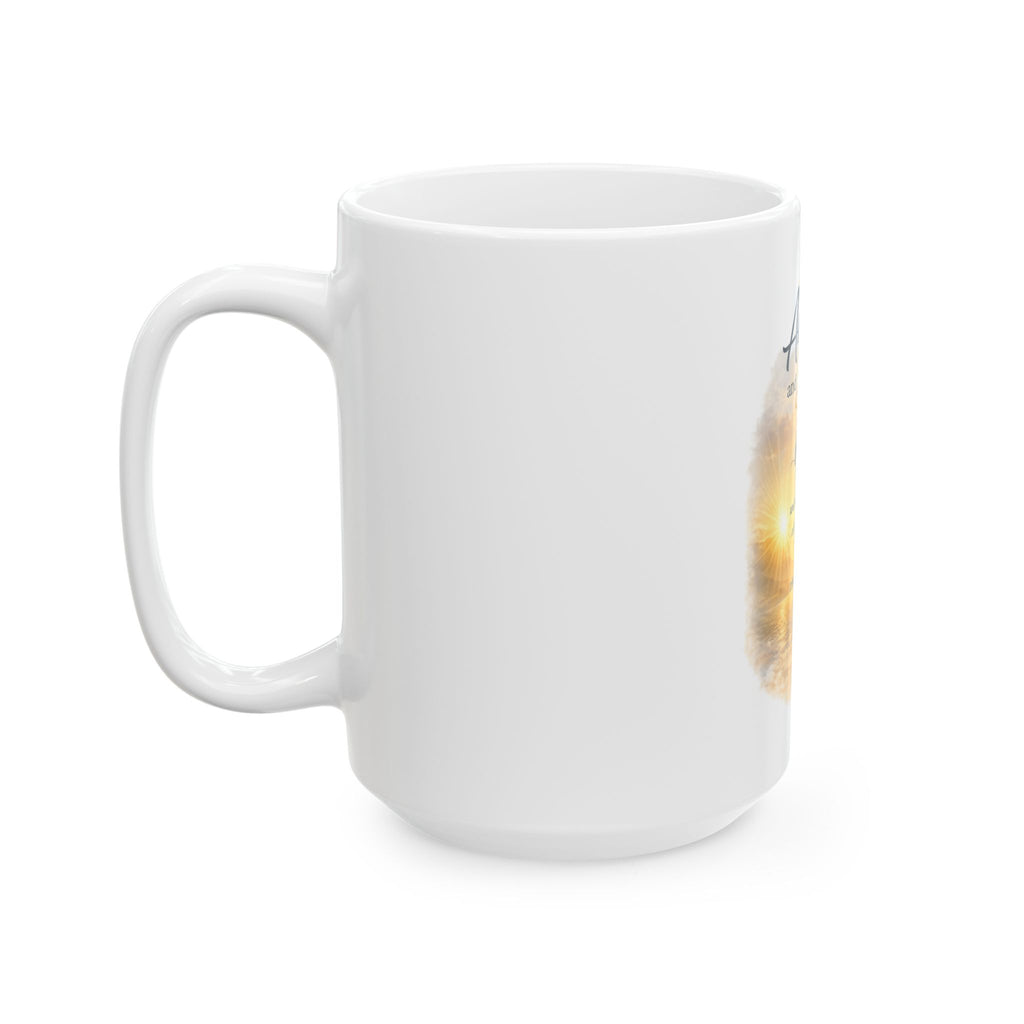 Arise and Shine Christian Coffee Mug — Isaiah 60:1 Sunrise Faith Mug (11oz, 15oz)