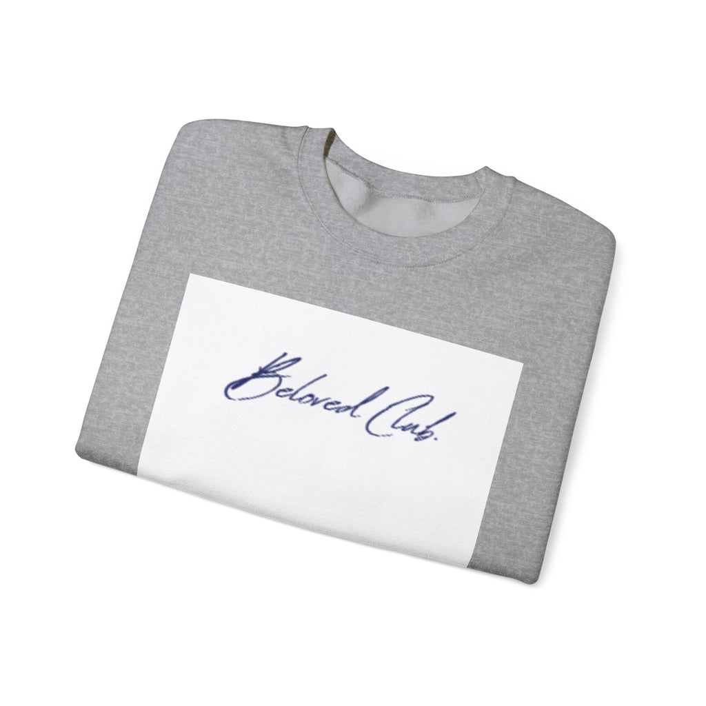 Crewneck Sweatshirt - 'Beloved Child' Script Logo Minimalist Pullover