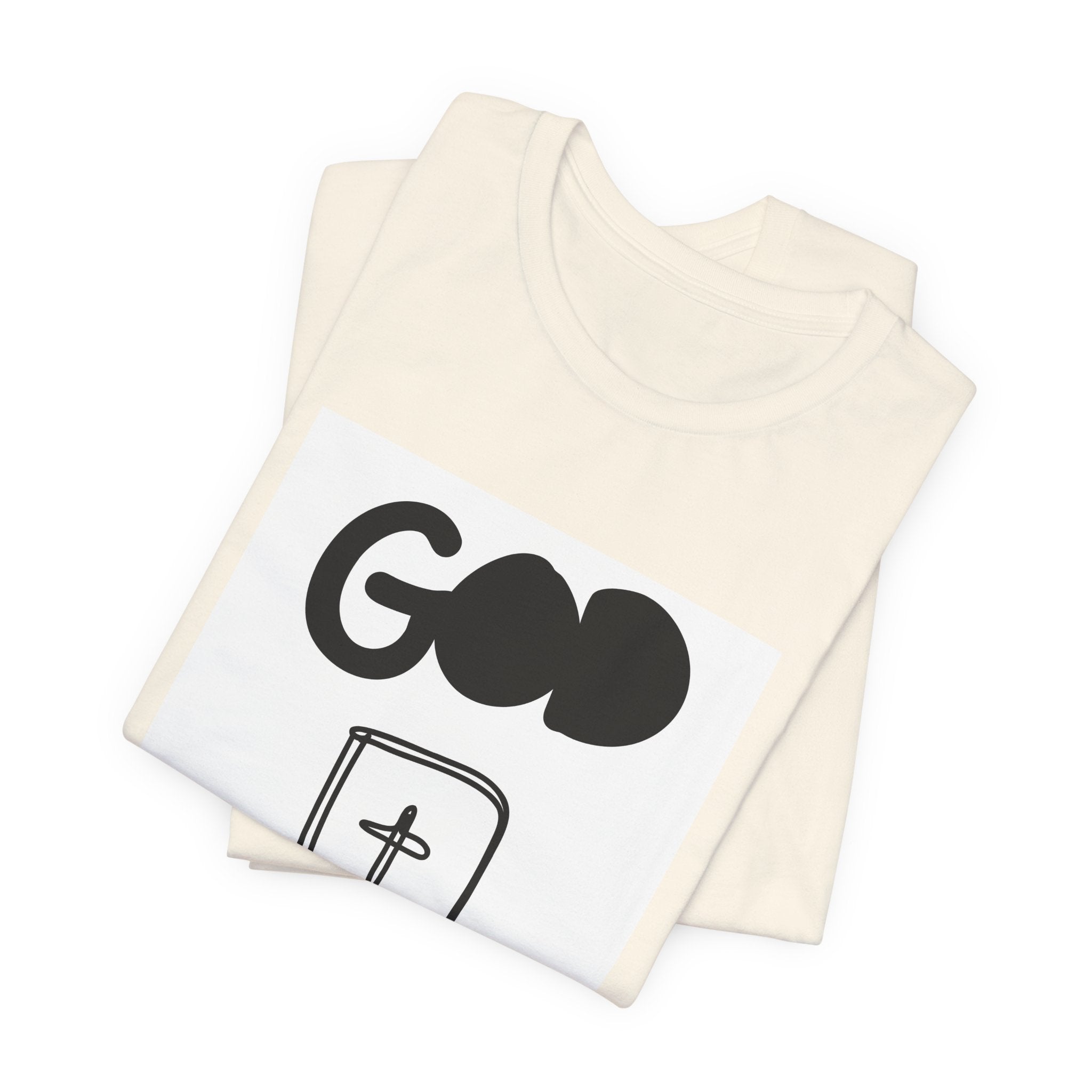 God First Tee — Inspirational Christian Shirt with Bible Cross Graphic