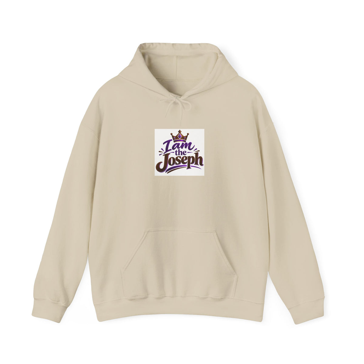 I Am Joseph Hoodie — Crowned Name Graphic Pullover