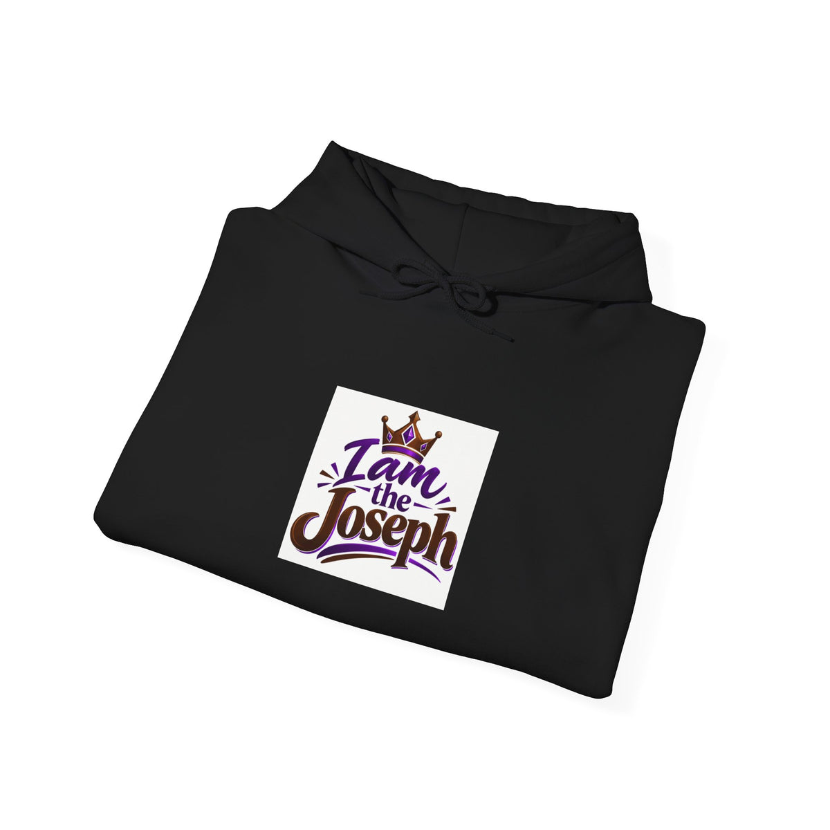I Am Joseph Hoodie — Crowned Name Graphic Pullover
