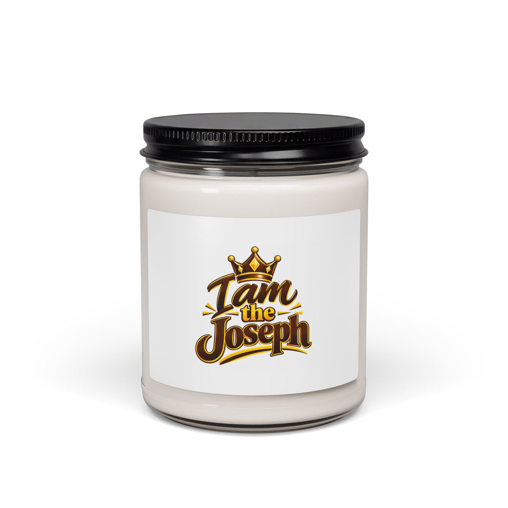 I Am The Joseph Scented Soy Candle — 9oz Aromatherapy Jar with Crown Logo