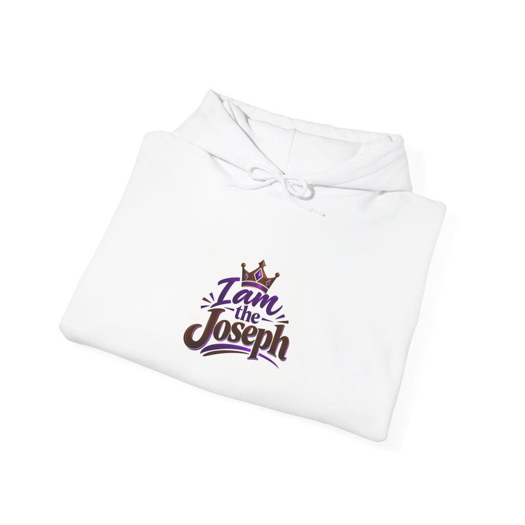 I Am Joseph Hoodie — Crowned Name Graphic Pullover