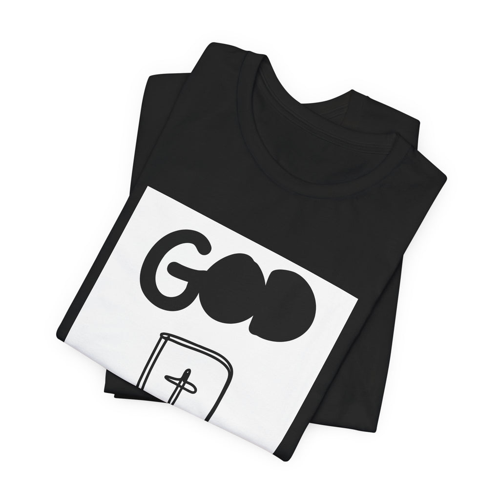 God First Tee — Inspirational Christian Shirt with Bible Cross Graphic