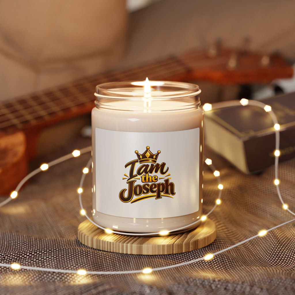 I Am The Joseph Scented Soy Candle — 9oz Aromatherapy Jar with Crown Logo