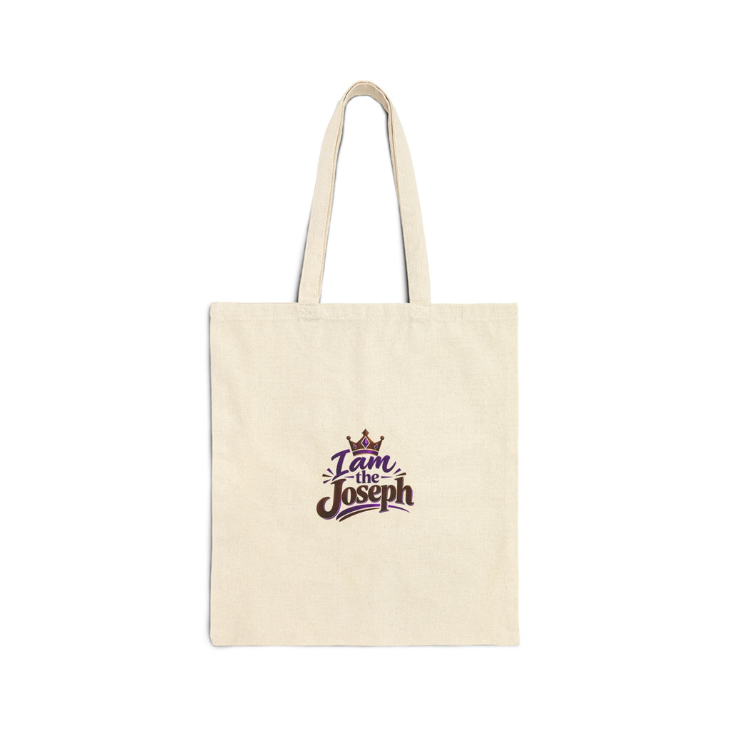 I Am the Joseph Cotton Canvas Tote — Religious Faith Scripture Grocery Bag