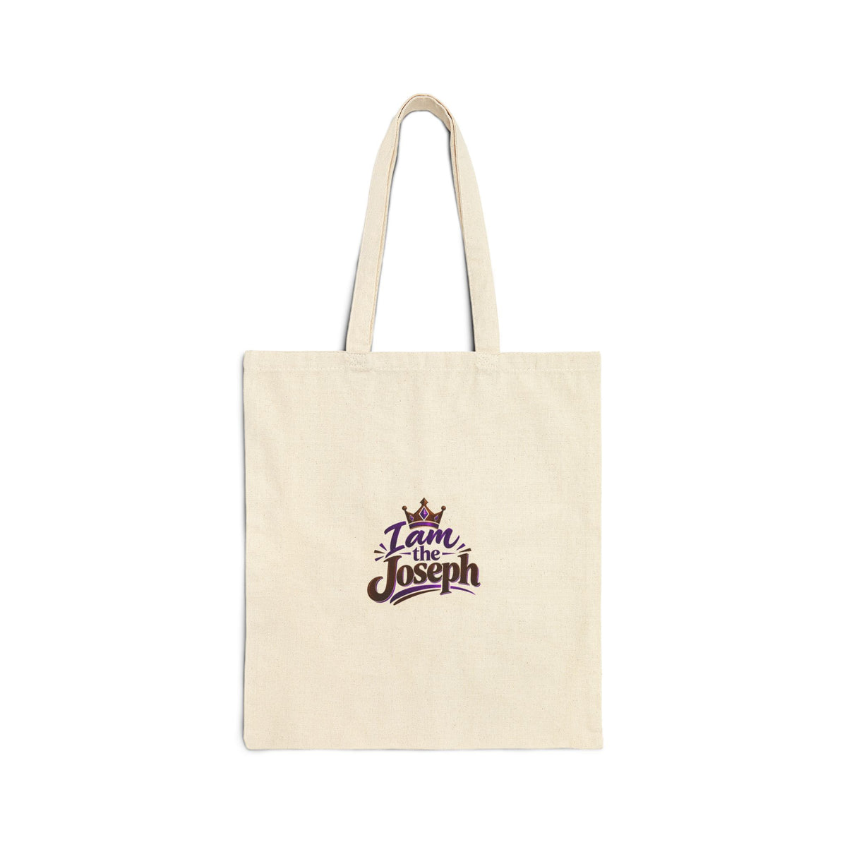 I Am the Joseph Cotton Canvas Tote — Religious Faith Scripture Grocery Bag