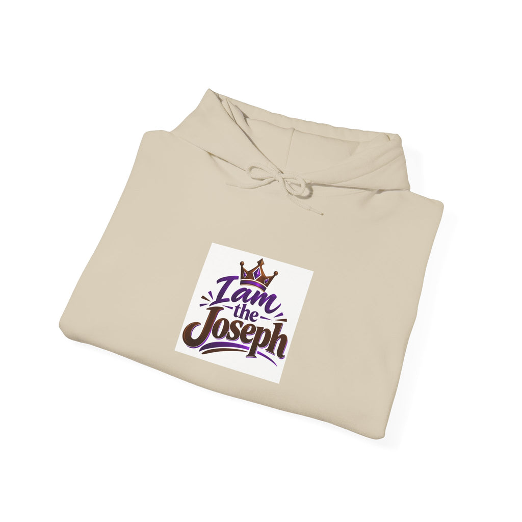 I Am Joseph Hoodie — Crowned Name Graphic Pullover