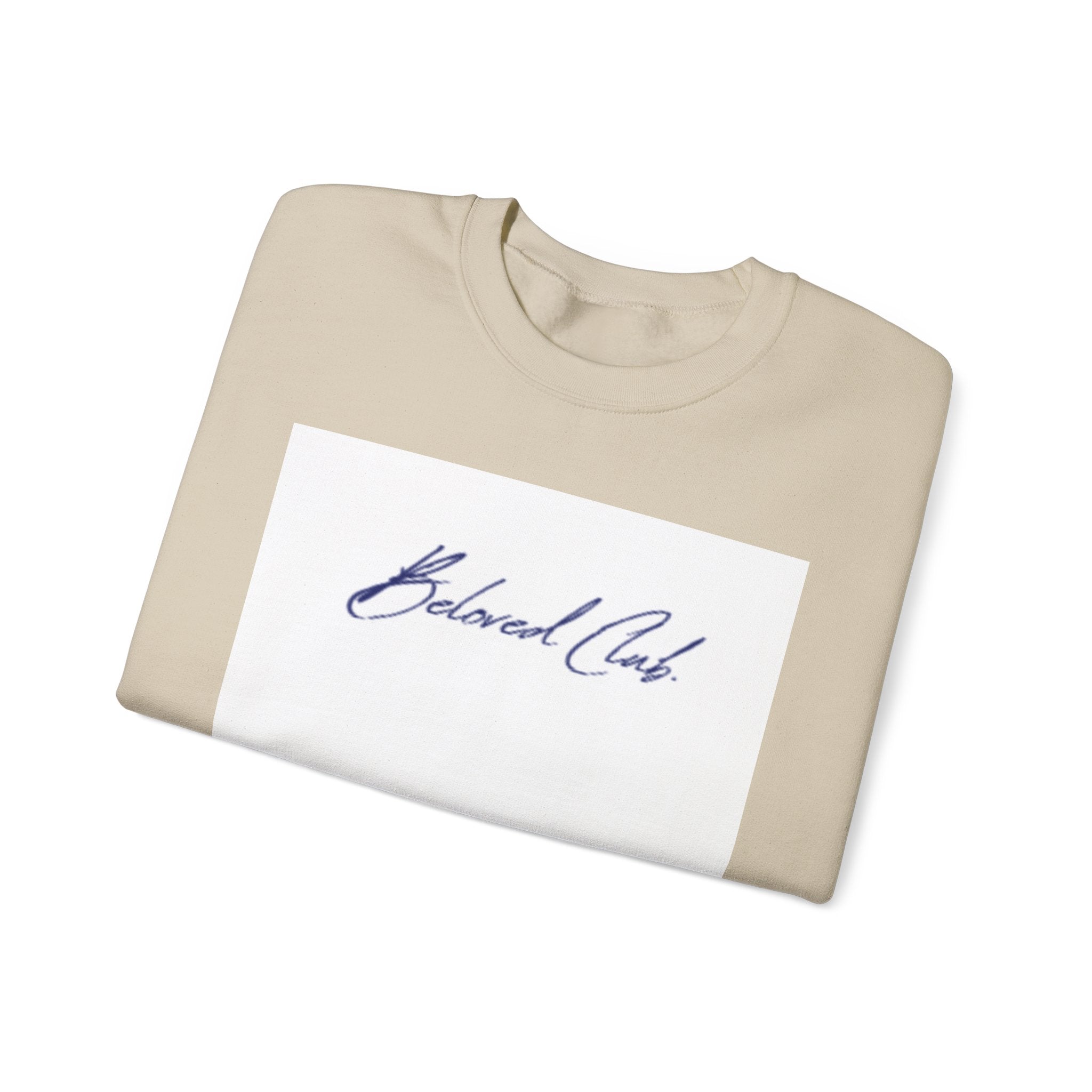 Crewneck Sweatshirt - 'Beloved Child' Script Logo Minimalist Pullover