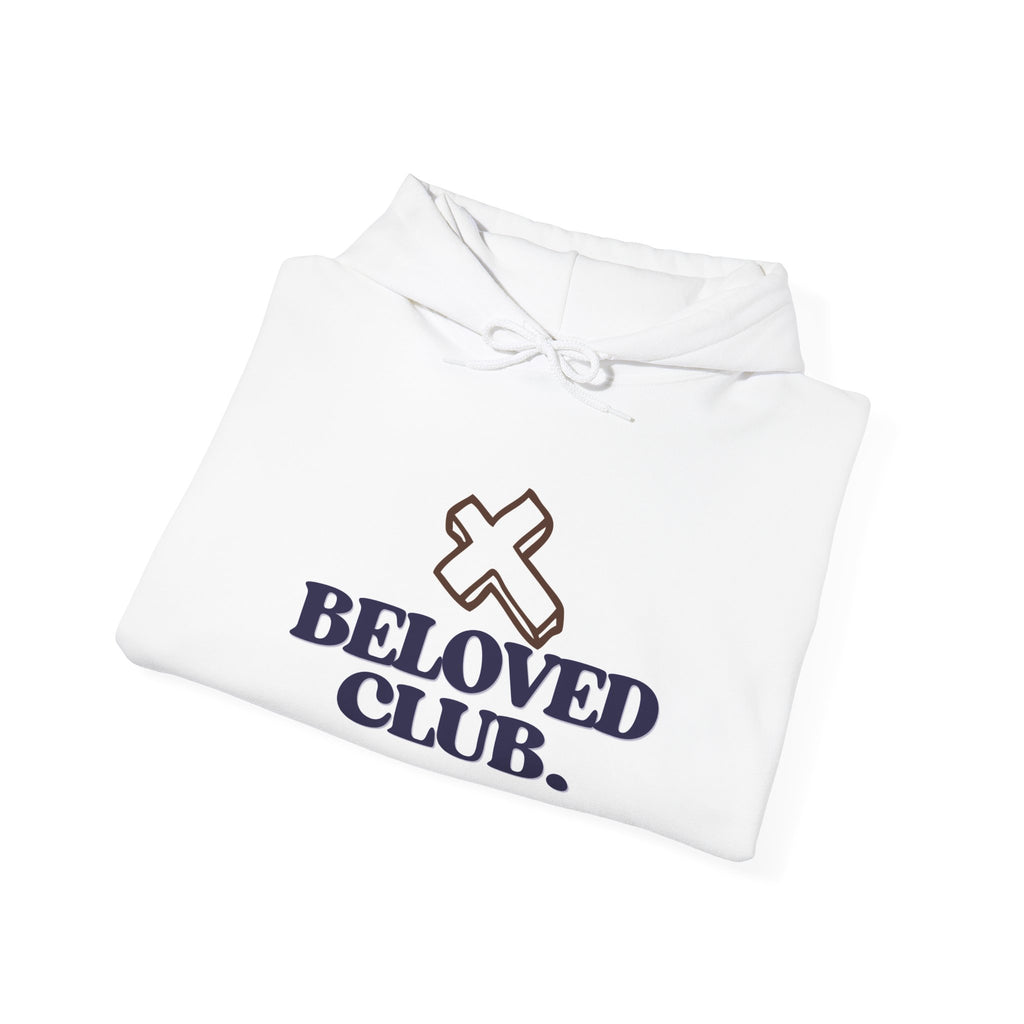 Beloved Club Hoodie – 1 John 4:10 Christian Faith Pullover