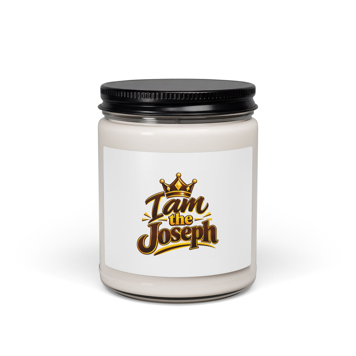 I Am The Joseph Scented Soy Candle — 9oz Aromatherapy Jar with Crown Logo