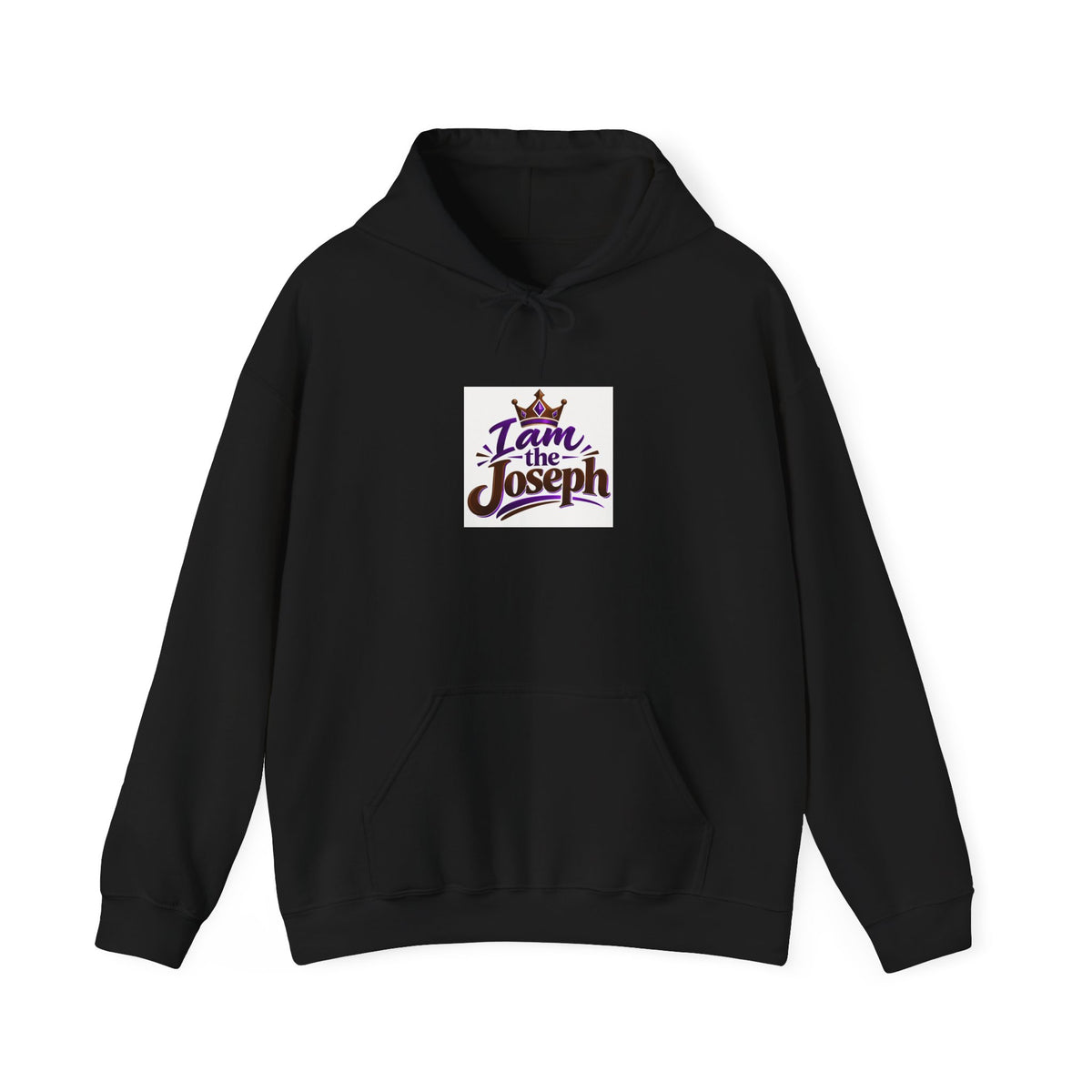 I Am Joseph Hoodie — Crowned Name Graphic Pullover