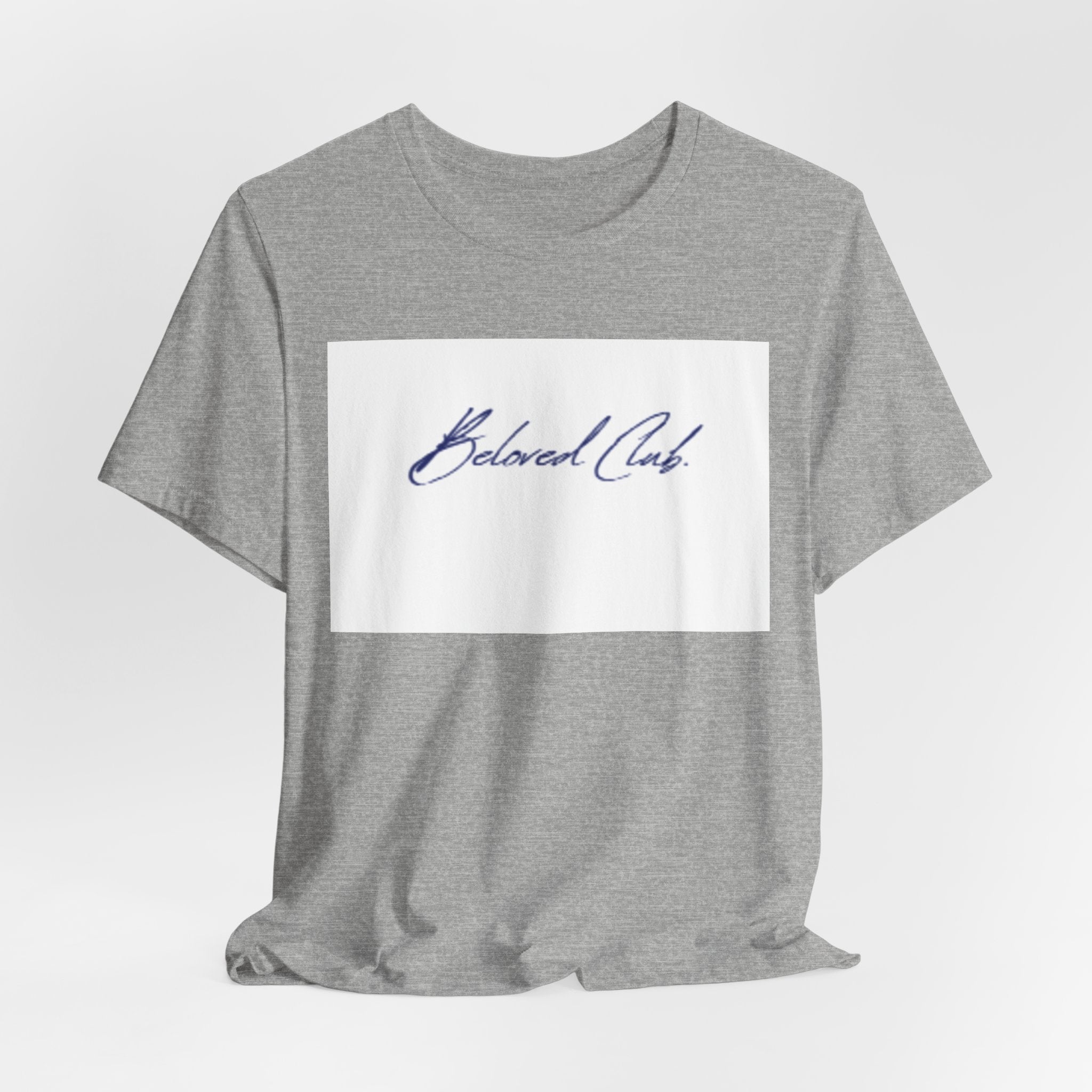 Beloved Club Script Tee — Minimalist Casual T-Shirt