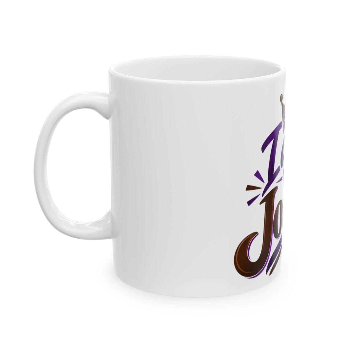I Am the Joseph Ceramic Mug — Personalized Name Coffee Cup with Crown Design