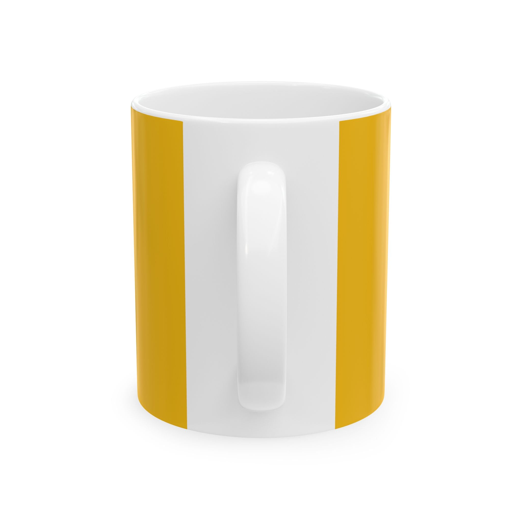 New Day Coffee Mug – "Rise N' Shine" Yellow Ceramic Mug (11oz, 15oz)