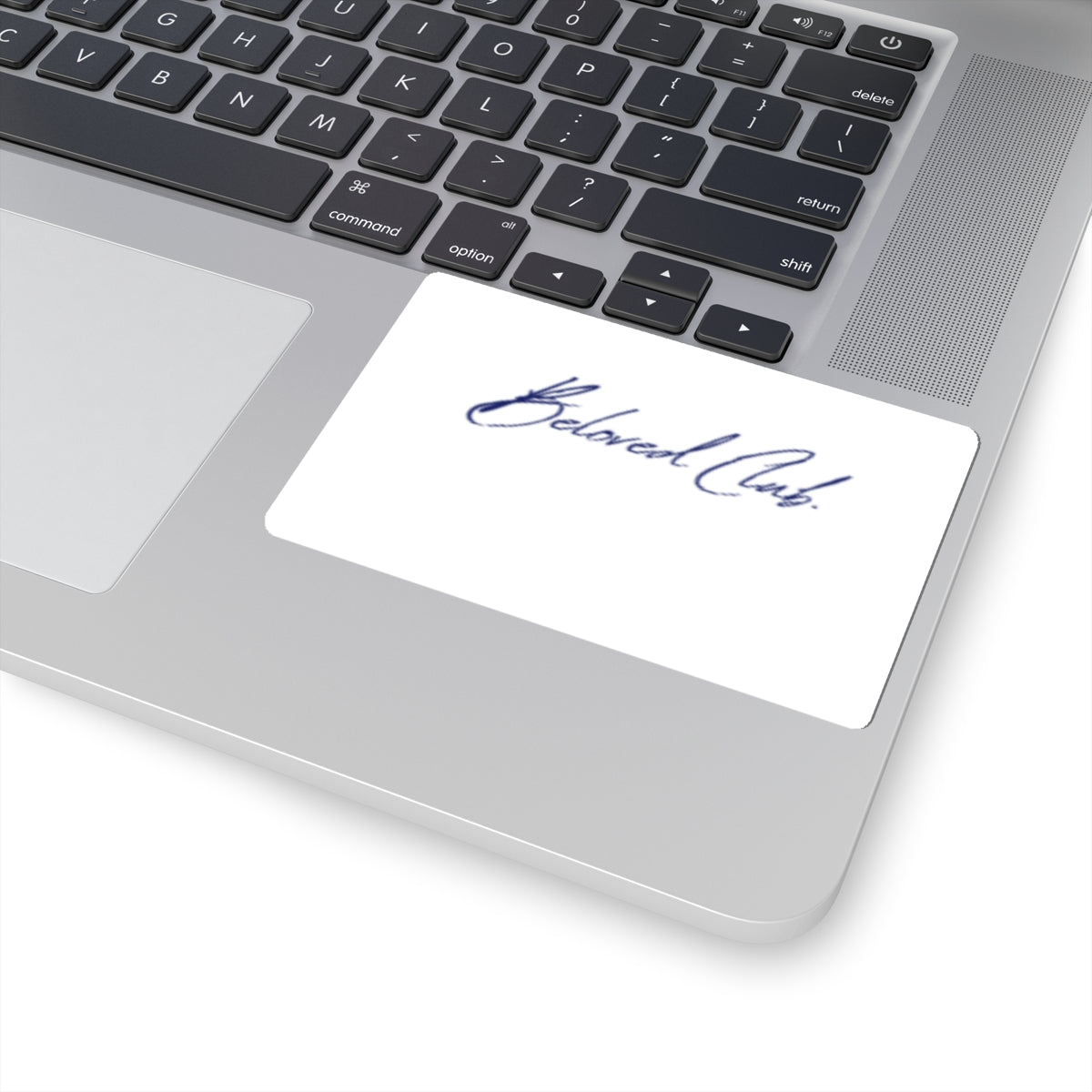 Beloved Club Script Sticker — Elegant Handwritten Kiss-Cut Decal