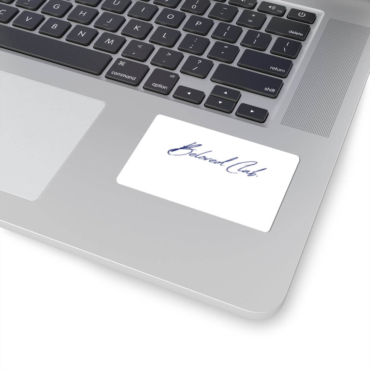 Beloved Club Script Sticker — Elegant Handwritten Kiss-Cut Decal