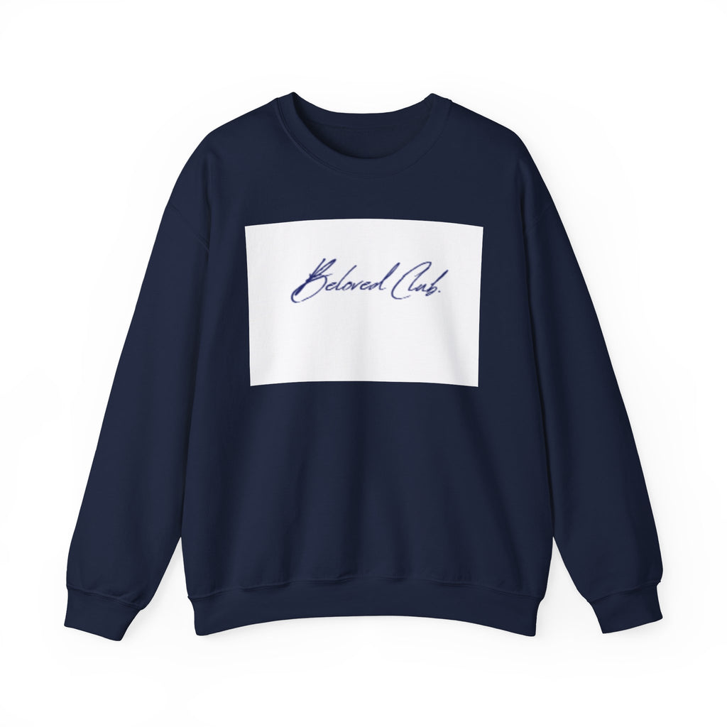 Crewneck Sweatshirt - 'Beloved Child' Script Logo Minimalist Pullover