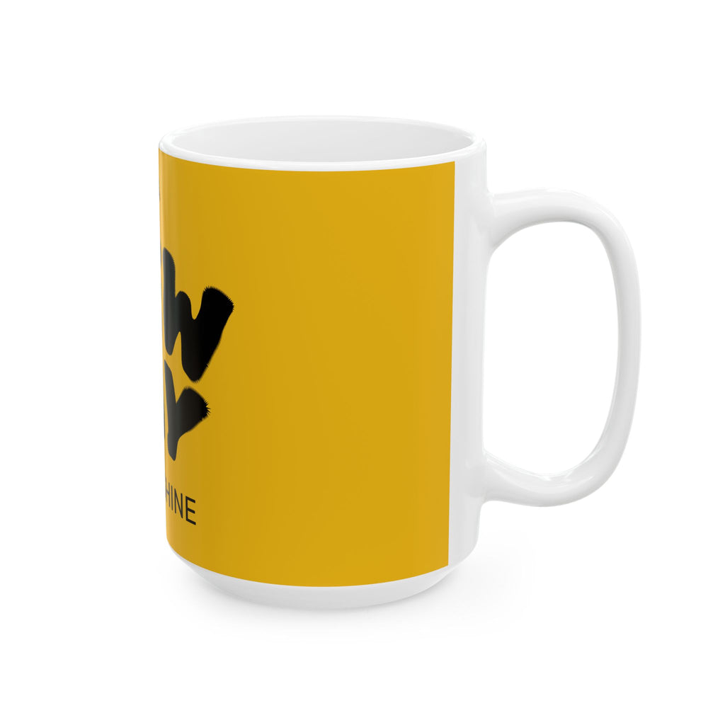 New Day Coffee Mug – "Rise N' Shine" Yellow Ceramic Mug (11oz, 15oz)