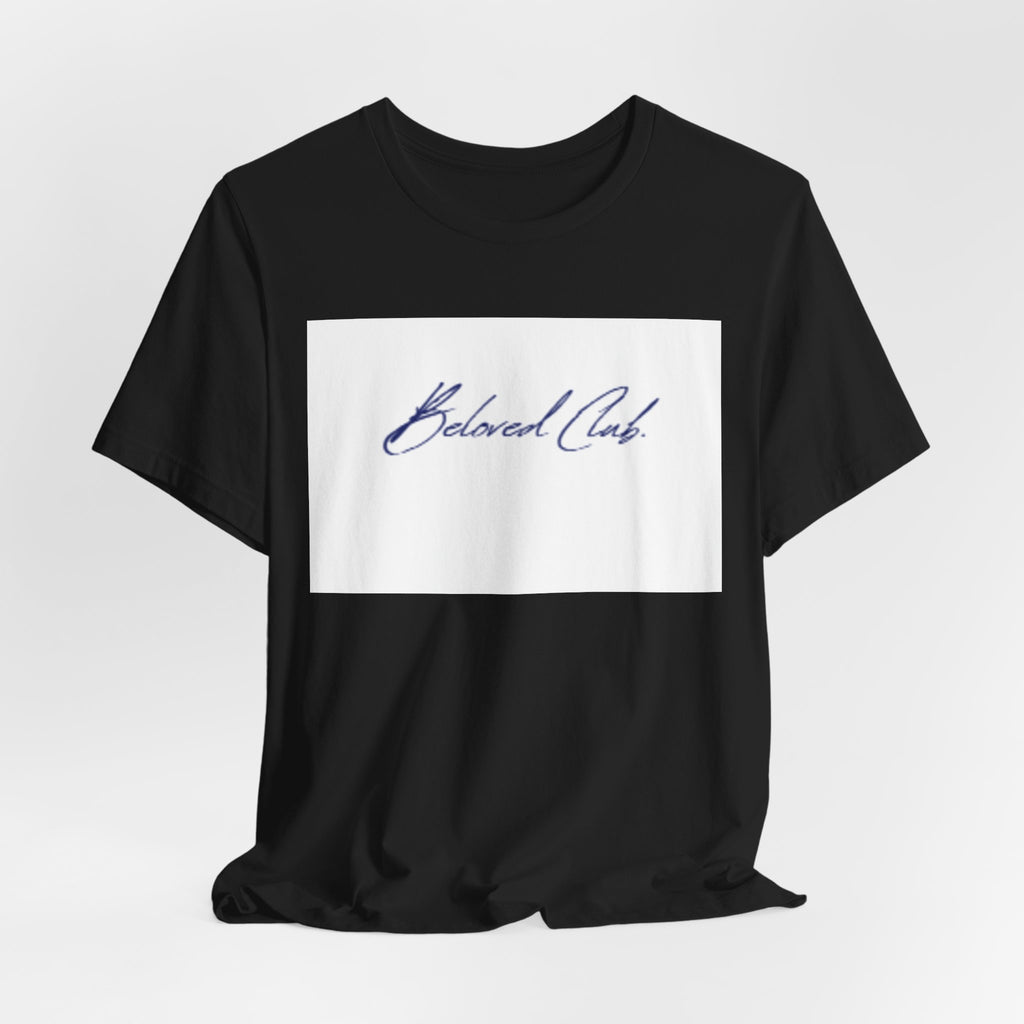 Beloved Club Script Tee — Minimalist Casual T-Shirt