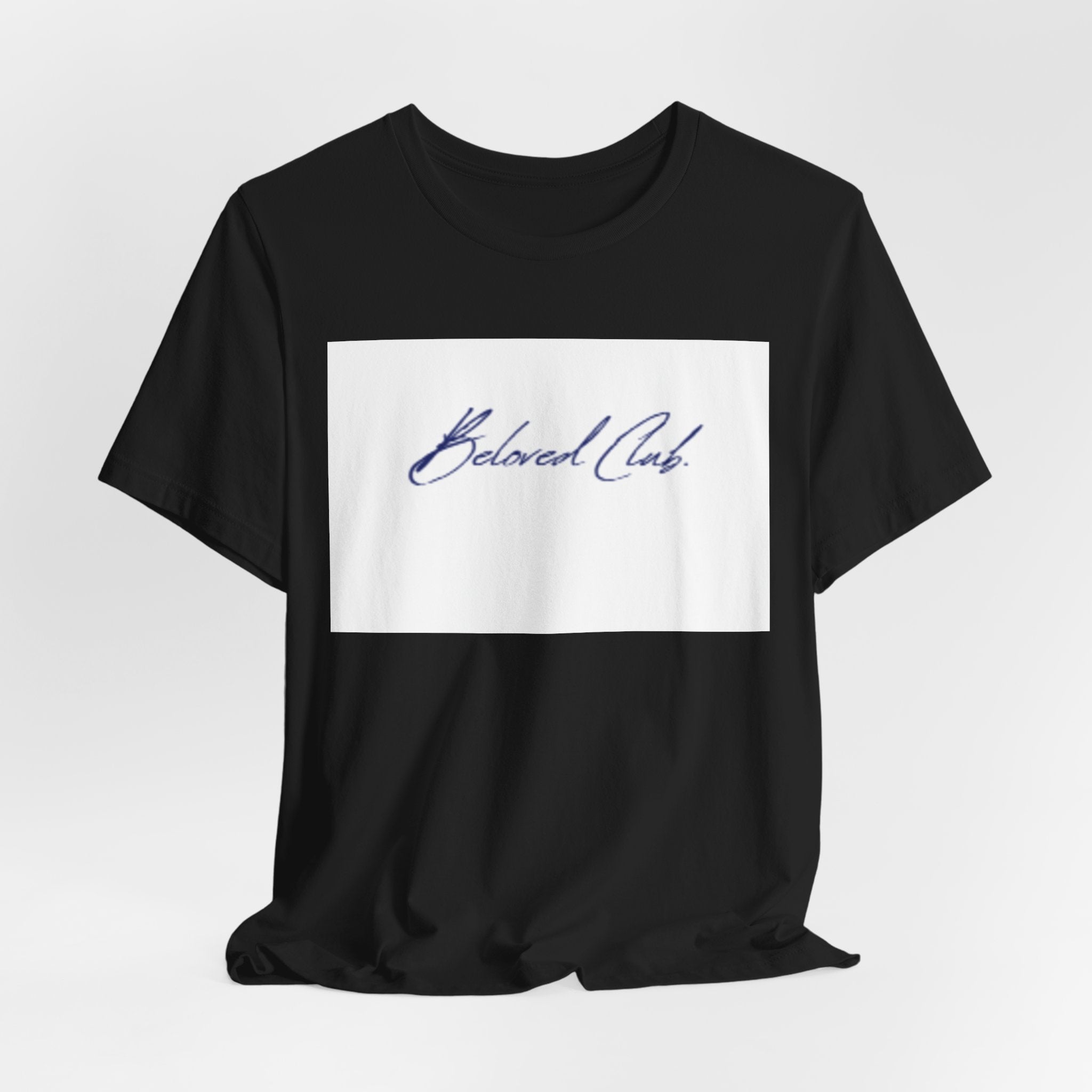 Beloved Club Script Tee — Minimalist Casual T-Shirt