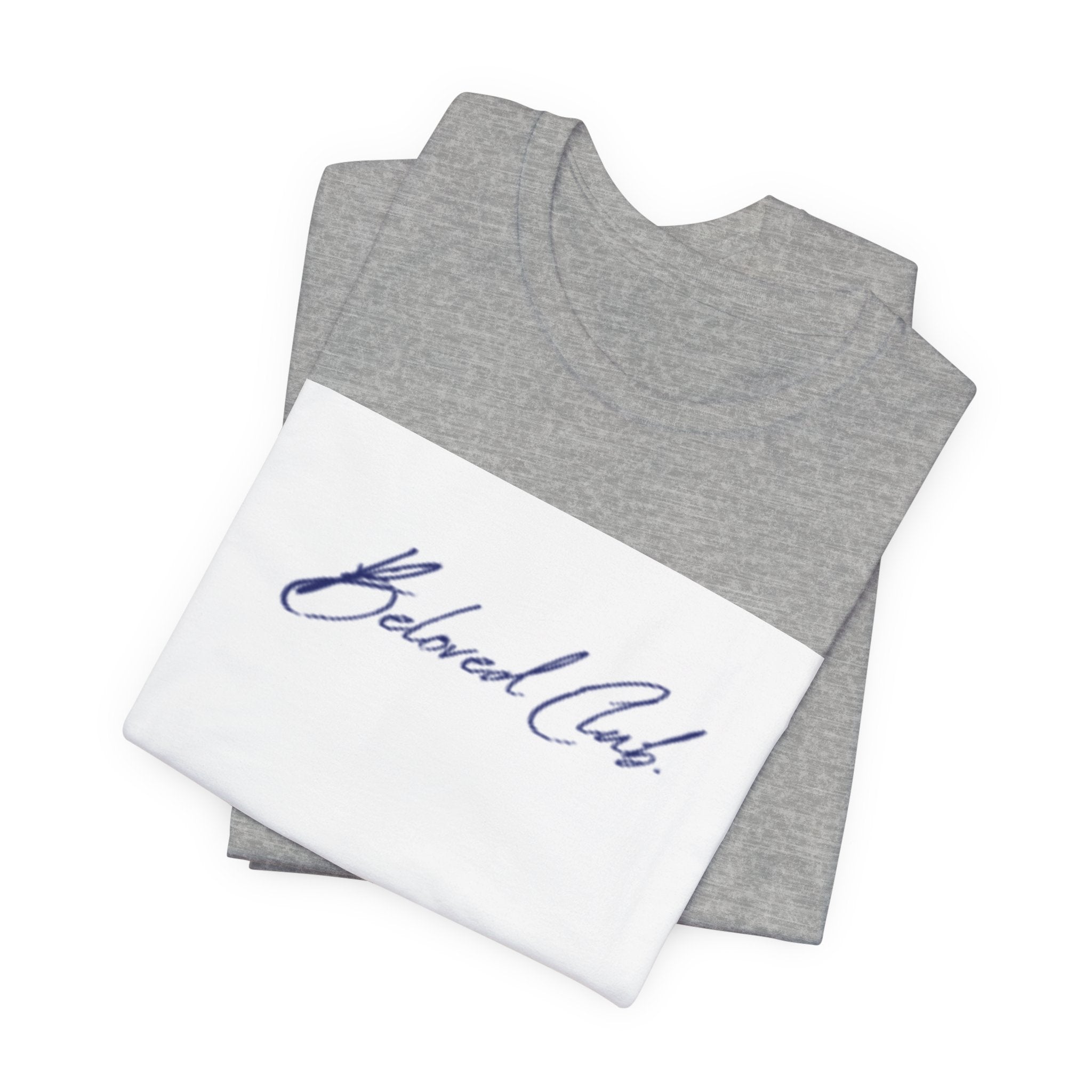Beloved Club Script Tee — Minimalist Casual T-Shirt