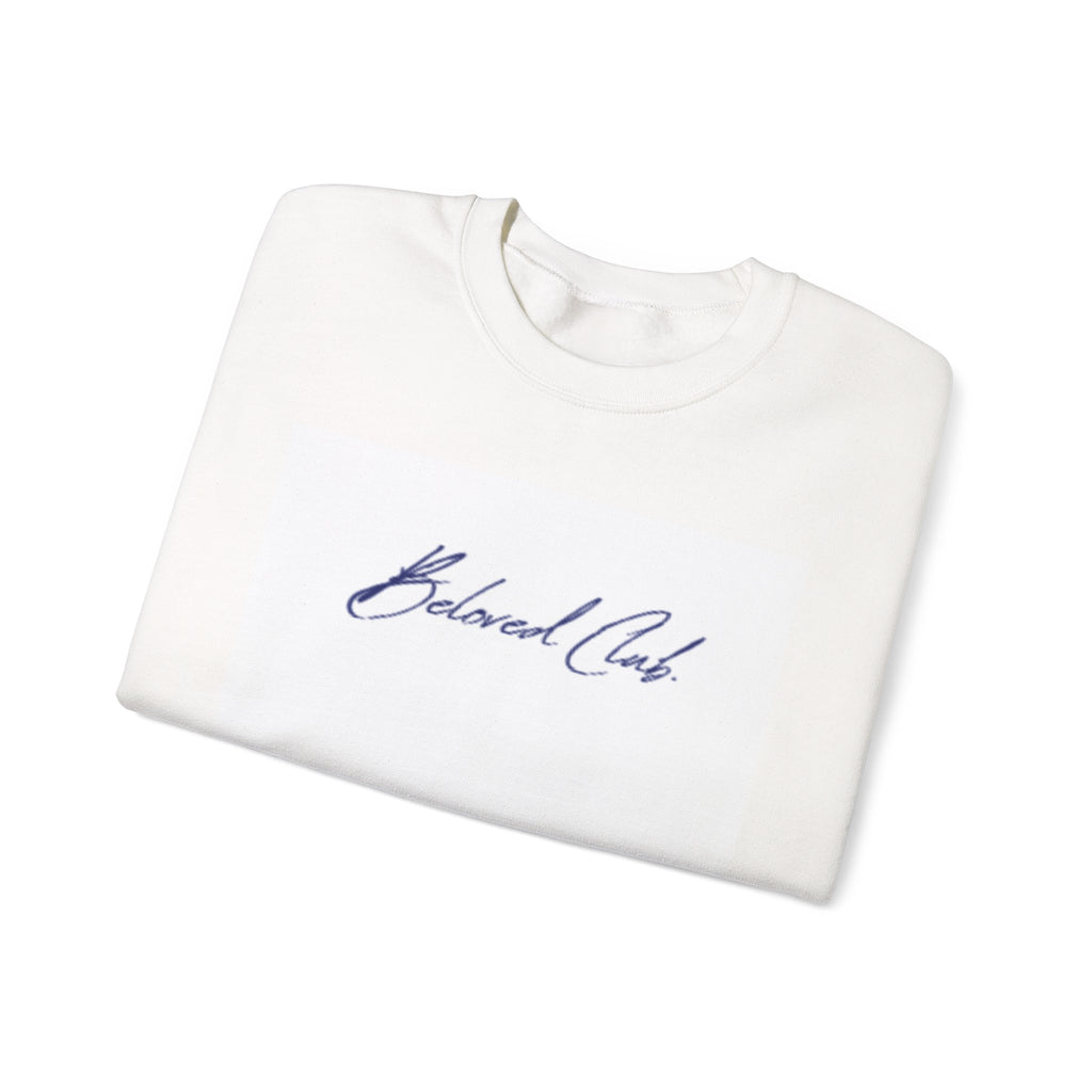 Crewneck Sweatshirt - 'Beloved Child' Script Logo Minimalist Pullover