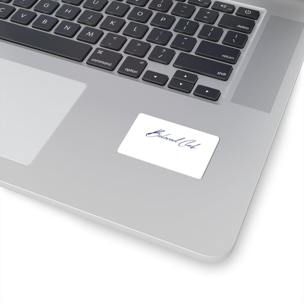 Beloved Club Script Sticker — Elegant Handwritten Kiss-Cut Decal