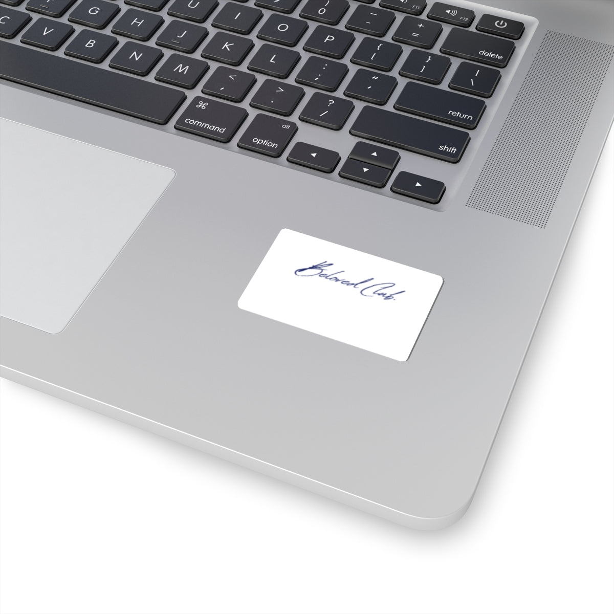 Beloved Club Script Sticker — Elegant Handwritten Kiss-Cut Decal