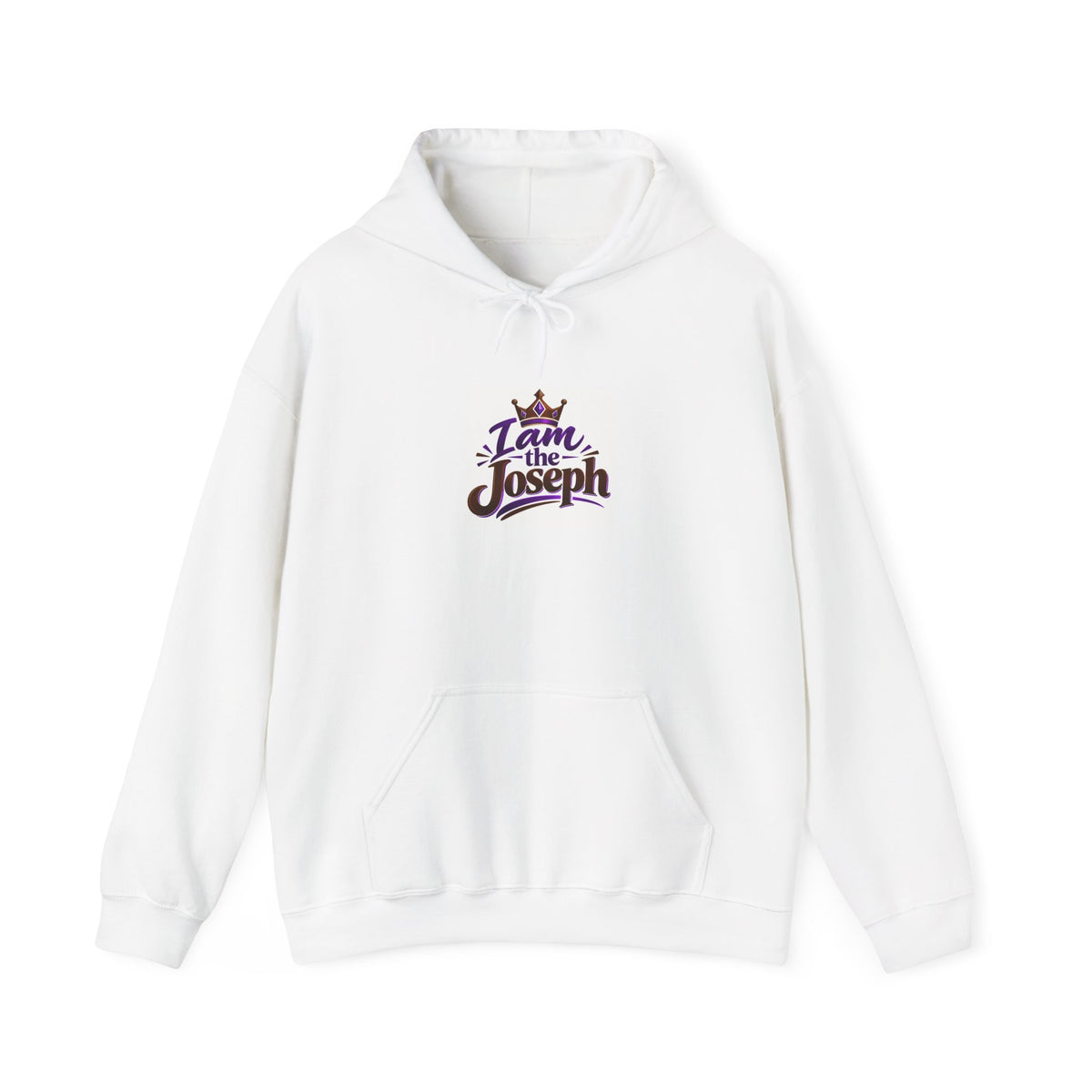I Am Joseph Hoodie — Crowned Name Graphic Pullover