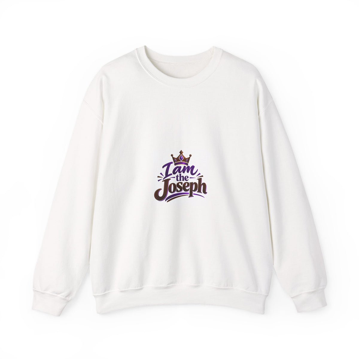 I Am the Joseph Crewneck Sweatshirt — King Crown Inspirational Graphic Sweatshirt