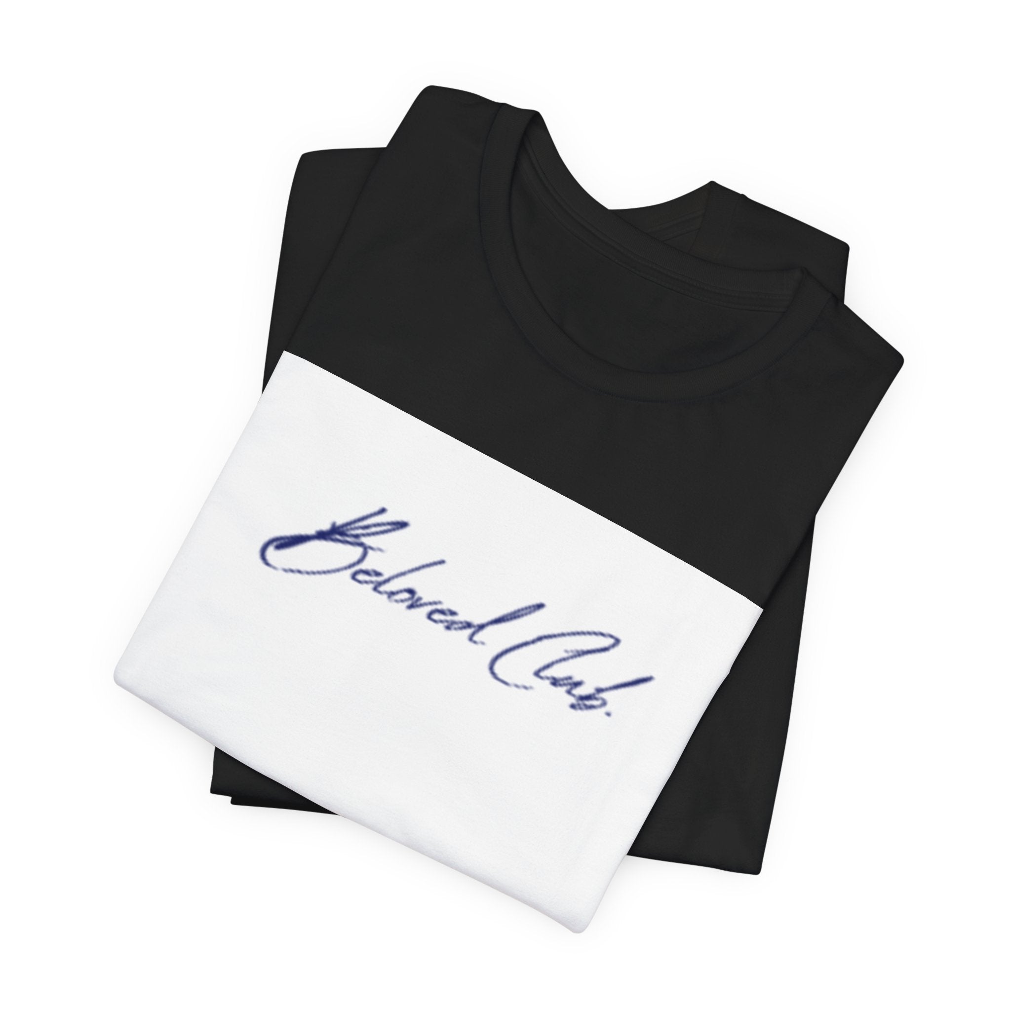 Beloved Club Script Tee — Minimalist Casual T-Shirt