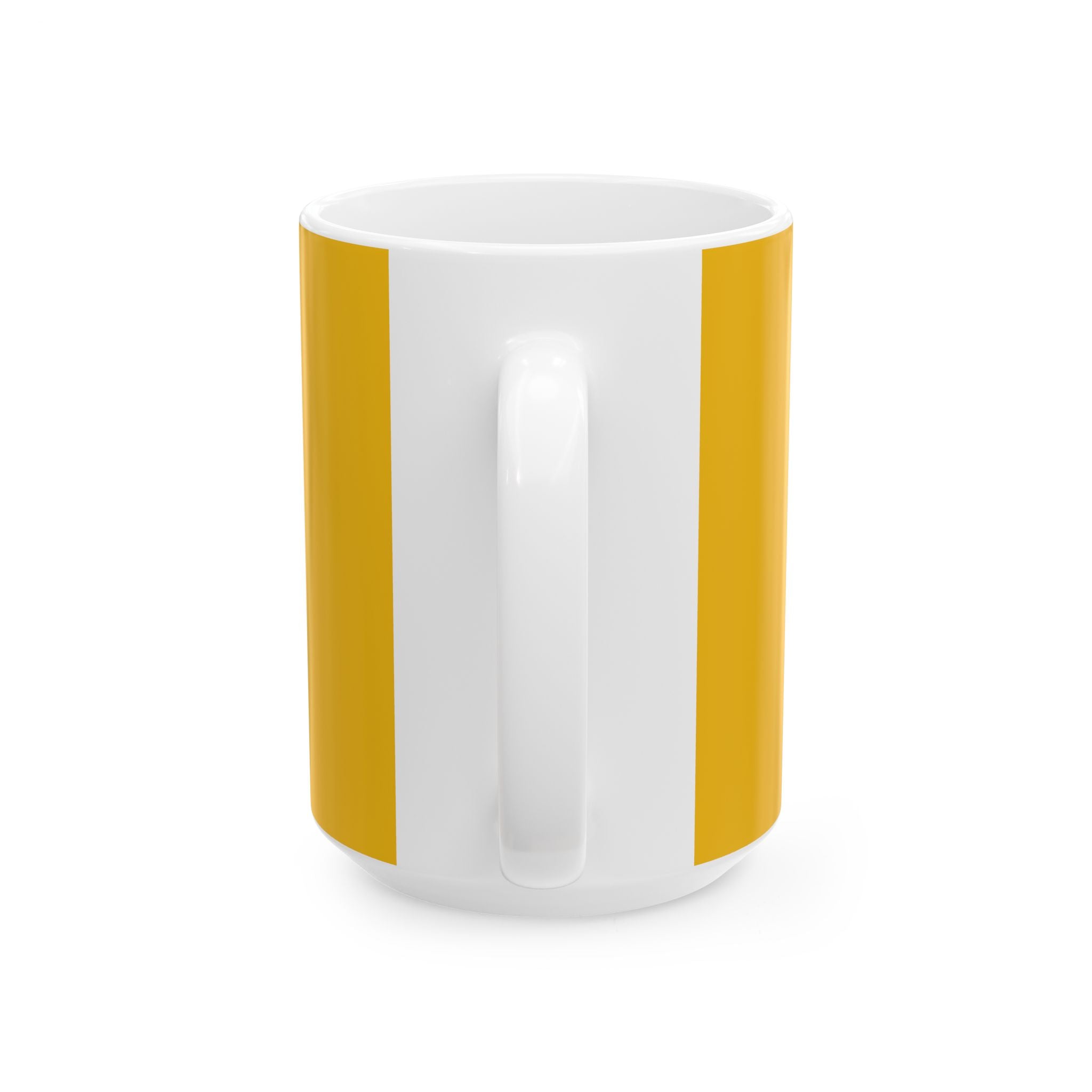 New Day Coffee Mug – "Rise N' Shine" Yellow Ceramic Mug (11oz, 15oz)