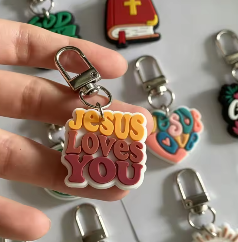 15PCS Christian Keychain Set – Faith-Inspired Bible Verse Keychains