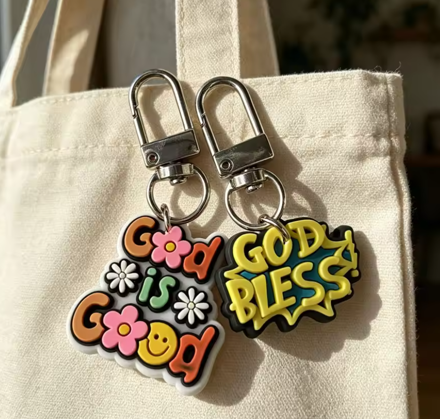 15PCS Christian Keychain Set – Faith-Inspired Bible Verse Keychains