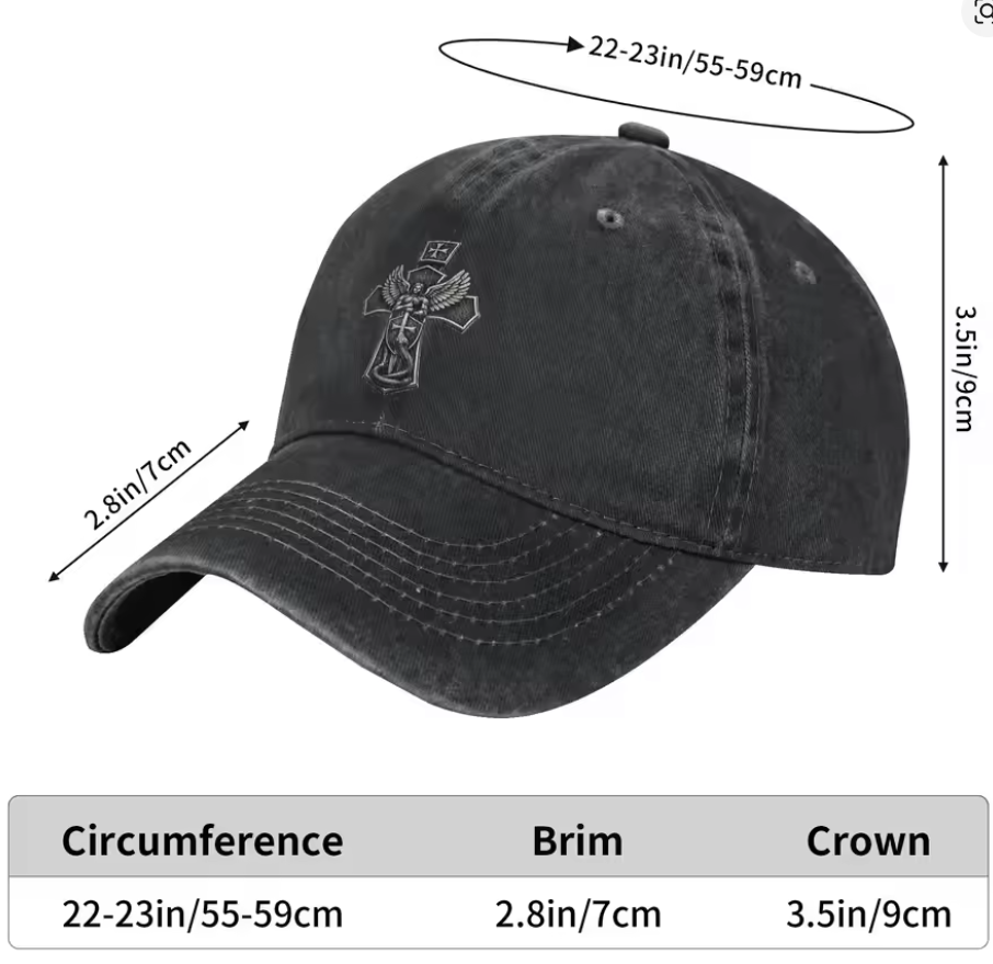 Saint Michael Crushing Serpent Cross Christian Baseball Cap – Trucker Hat Street Style Sun-Proof Cap