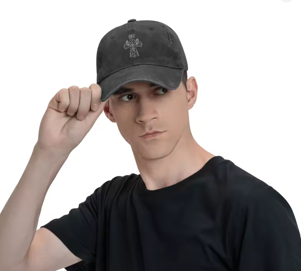 Saint Michael Crushing Serpent Cross Christian Baseball Cap – Trucker Hat Street Style Sun-Proof Cap