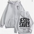 Jesus Christian Bible Verse Zipper Hoodie for Men & Women – Faith-Based Zip Up Sweatshirt, Inspirational Scripture Fleece Hoodie, Religious Christian Apparel