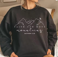 Faith Can Move Mountains Sweatshirt – Christian Jesus Bible Verse Hoodie Crewneck Pullover for Women Faith Clothing