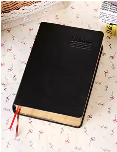 Vintage Thick Leather Bible Notebook Blank Diary Book Retro Zakka Paper Journals